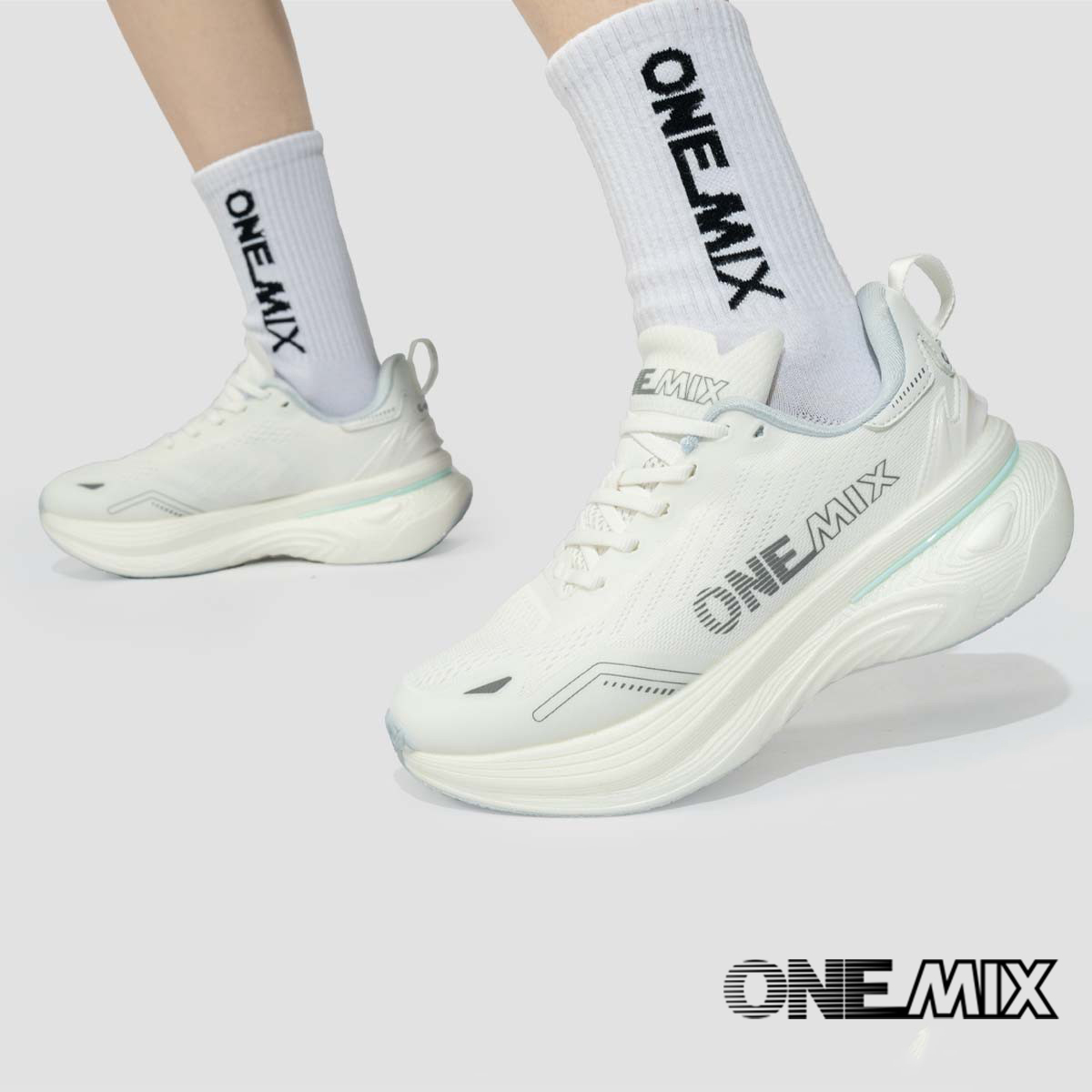 ONEMIX New Shock-Absorbing and - Lightweight Road Running Shoes ulasan dan harga
