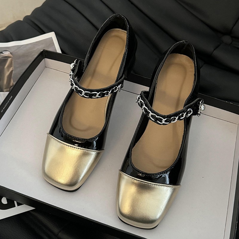 2026 Pearl Clasp Thick-Topped  - Heels ulasan dan harga