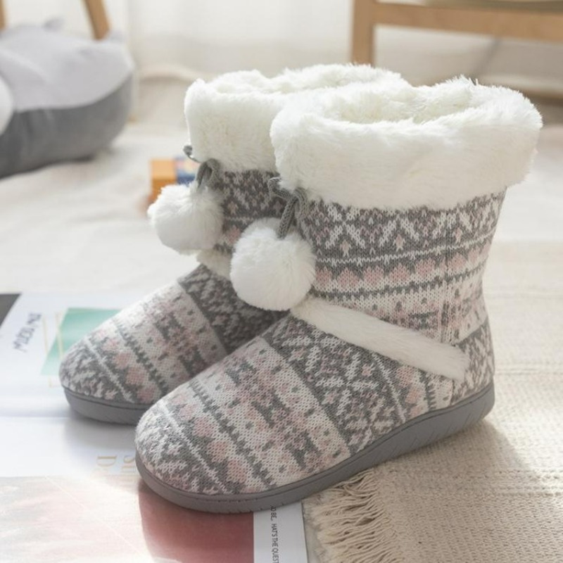 Plush Slippers Boots for Women - Boots ulasan dan harga