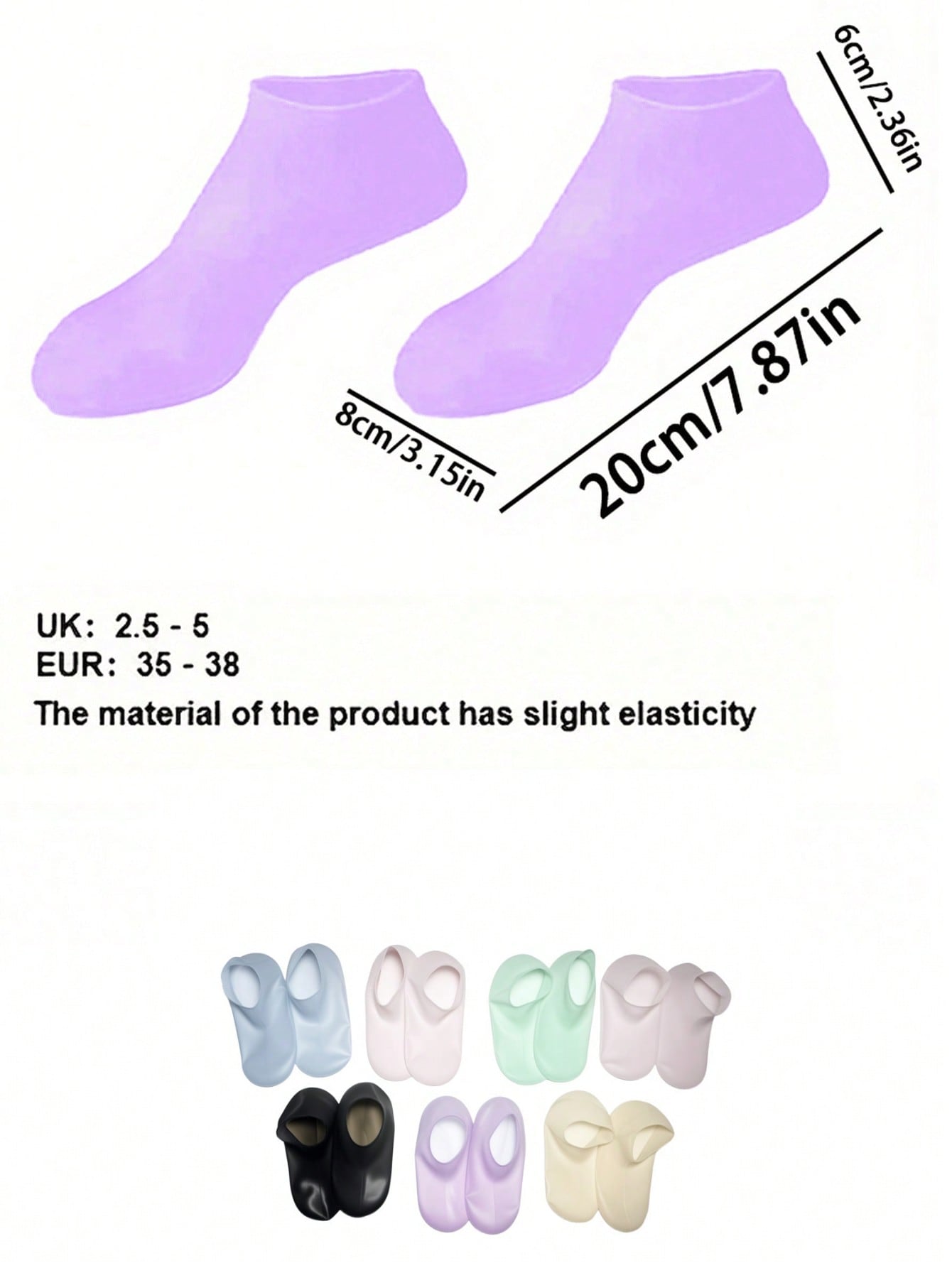1 Pair Reusable Silicone Moist - Heels ulasan dan harga
