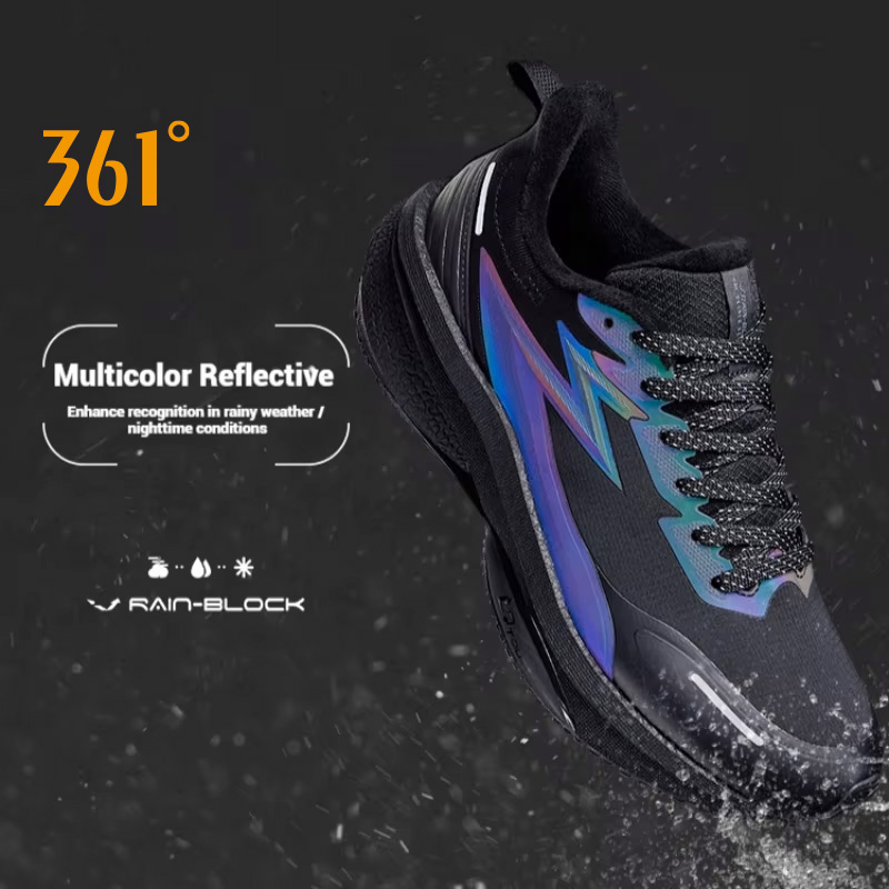 361 Degrees Rain-block 8.0 Men - Waterproof Goretex Running Shoes ulasan dan harga