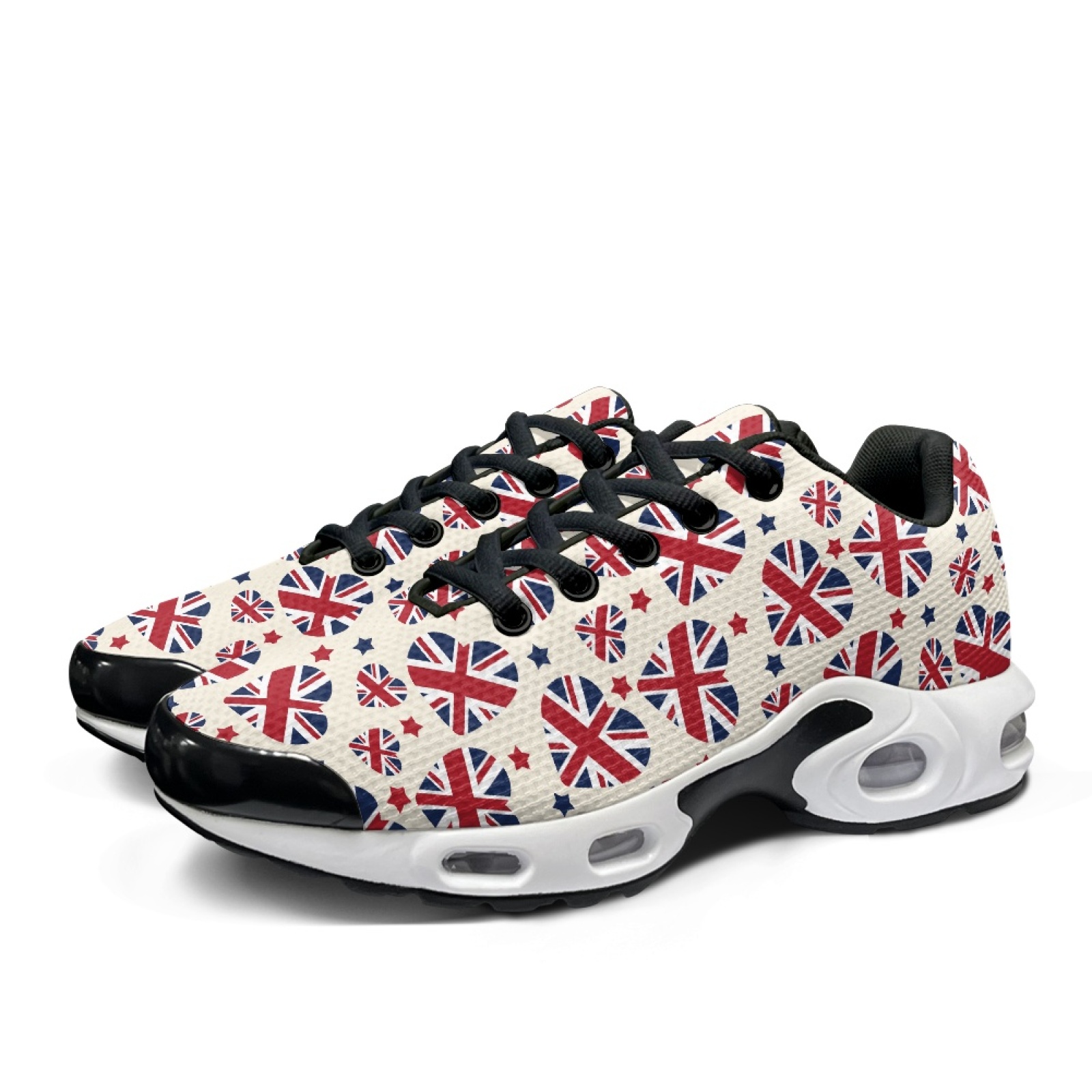 PENSTROLL Union Jack Lace-Up M - Air Cushion Jogger Shoes Men ulasan dan harga